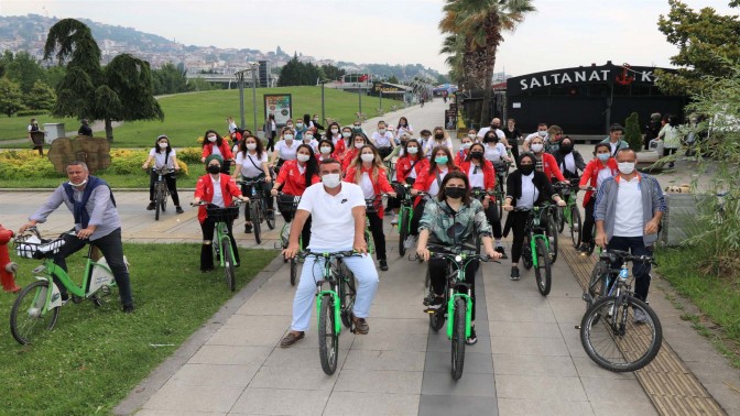 Anne Şehir, temiz çevre ve sağlıklı yaşam için pedal çevirdi