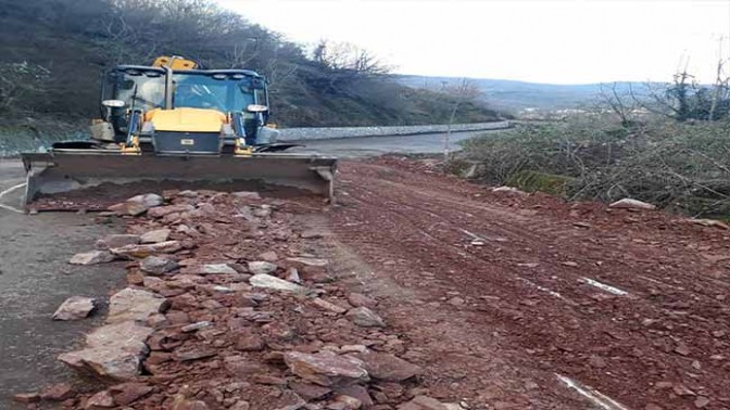 Gölcük köy yolları artık daha dayanıklı