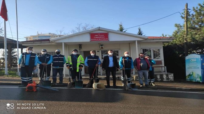 İzmit Belediyesi Temizlik İşlerine Muhtarlardan Teşekkür