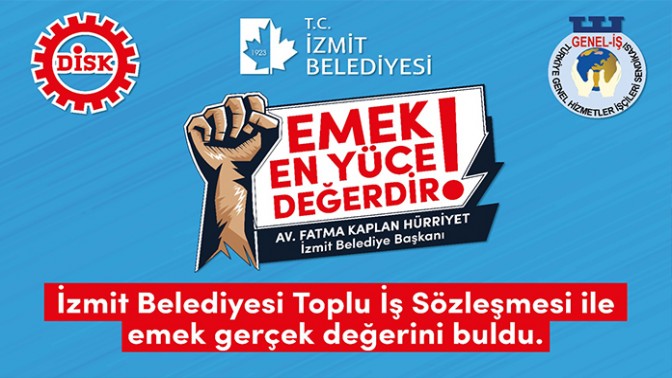 İzmit Belediyesi Ve Genel İş Sendikası İmzaları Yarın Atıyor