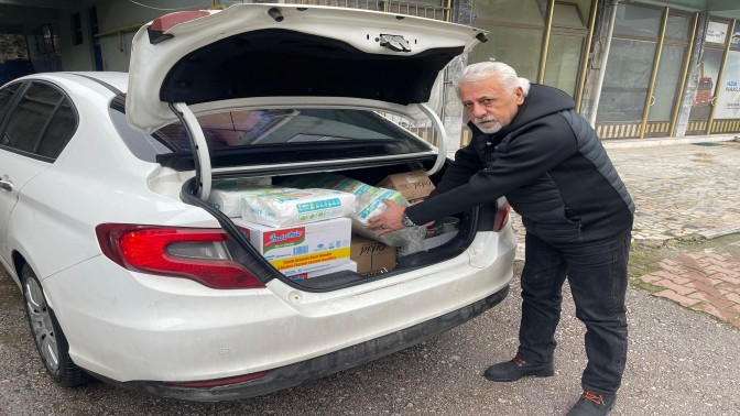 Kaya’dan Deprem bölgesine gıda ve temizlik malzemesi yardımı…