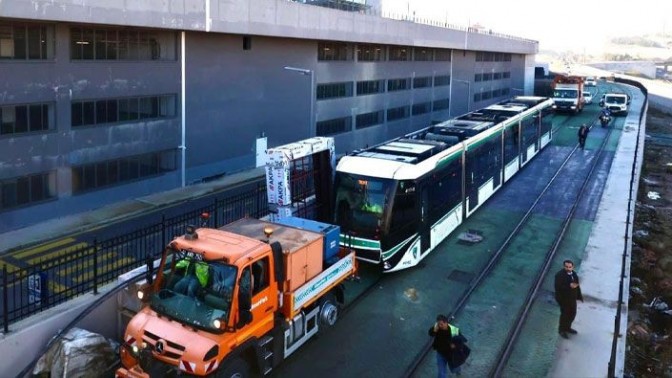 Şehir Hastanesi Tramvay hattında test sürüşleri başladı!