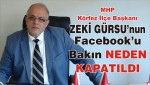 ZEKİ GÜRSU'NUN FACEBOOK'U KAPATILDI